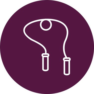 Atlama İpi Vektör Simgesi Tasarımı