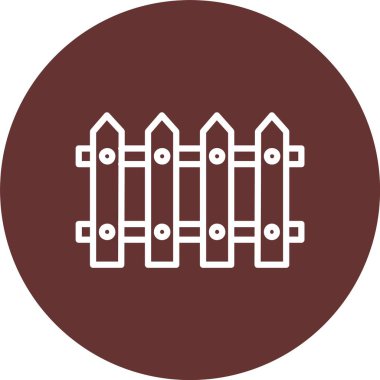 Fence Vector Icon Design