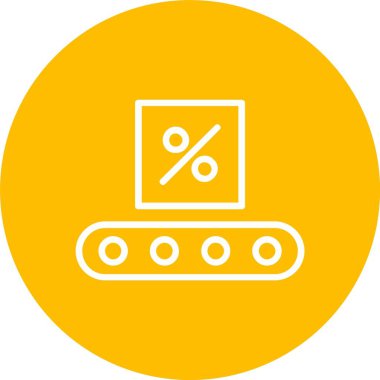 Conveyor Belt Box Vector Icon Design