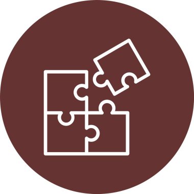 Vektör simgesi tasarım bulmaca