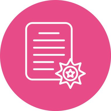 Certificate Vector Icon Design