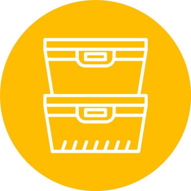 Food Container Vector Icon Design