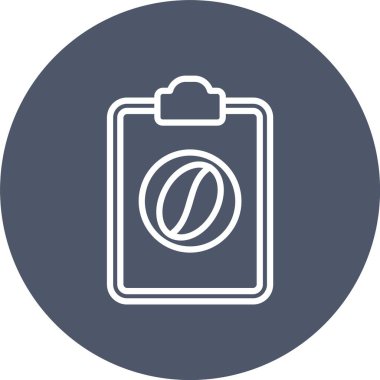 Kahve Menüsü Vektör Simgesi Tasarımı