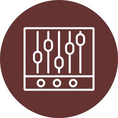 Music Equalizer Vector Icon Design