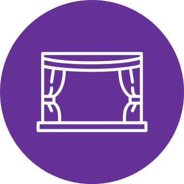 Sahne Vektörü Simgesi Tasarımı