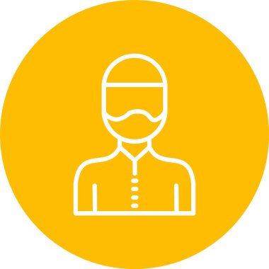 Müslüman Vektör Simgesi Tasarımı