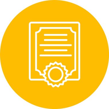 Certificate Vector Icon Design