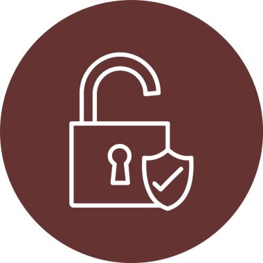 Vektör simgesi tasarım kilidini