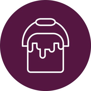 Boya Kutusu Vektör Simgesi Tasarımı