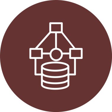 Veri Modelleme Vektör Simgesi Tasarımı