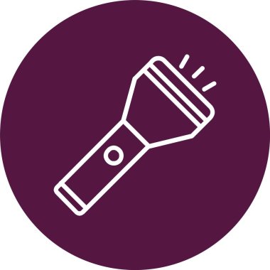 Meşale Vektörü Simgesi Tasarımı