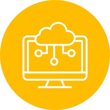 Computing Cloud Vector Icon Design