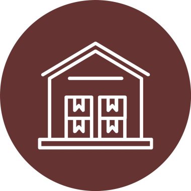 Warehouse Vector Icon Design