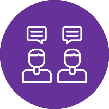 Conversation Vector Icon Design