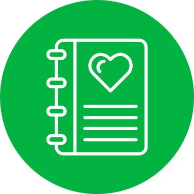 Günlük Vektörü Simgesi Tasarımı