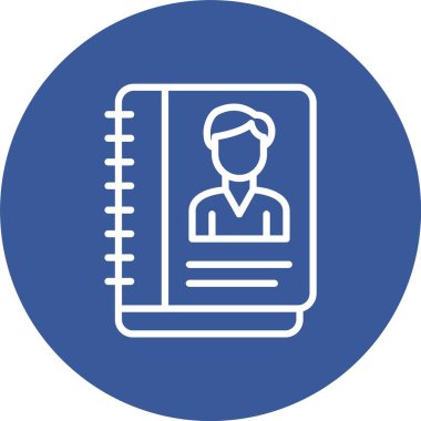 Address Book Vector Icon Design