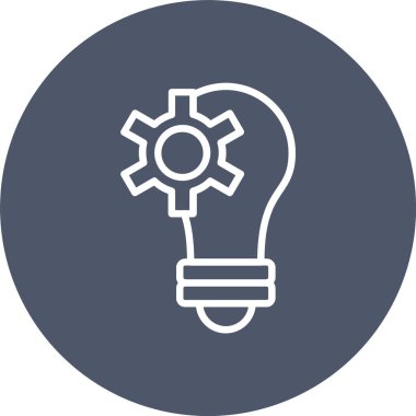 Vektör simgesi tasarım düşünüyorum