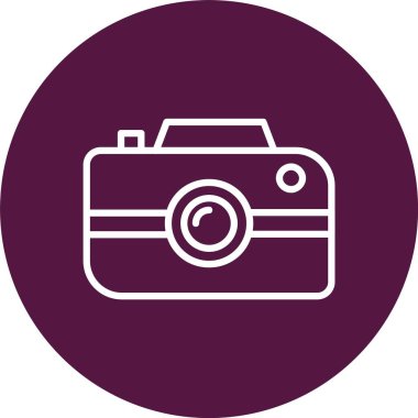 Photo Camera Vector Icon Design