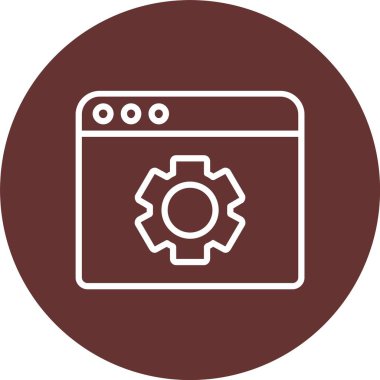 Web Browser Vector Icon Design