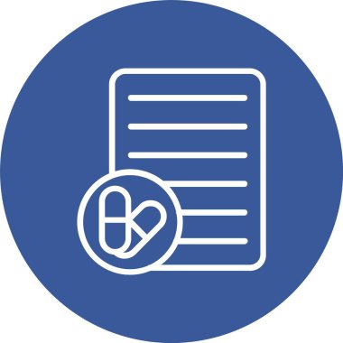 Prescription Vector Icon Design