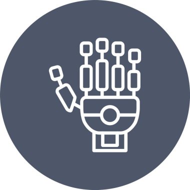 Robot Hand Vector Icon Design