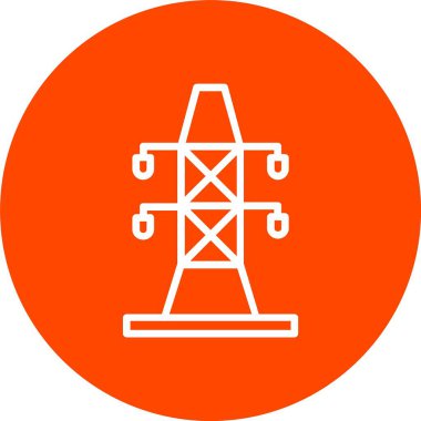 Electric Tower Vector Icon Design