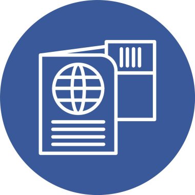 Pasaport vektör simgesi tasarım