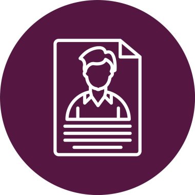 Candidate Vector Icon Design