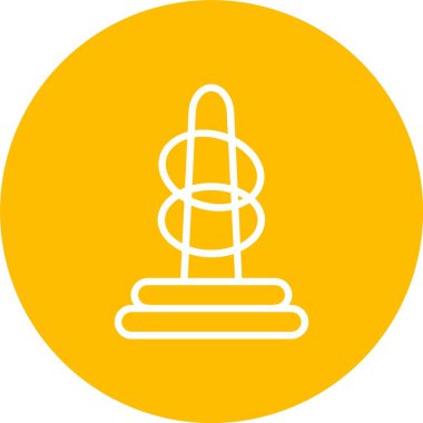 Ring Toss Vector Icon Design