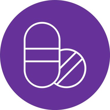 Ağrı Öldüren Vektör Simgesi Tasarımı