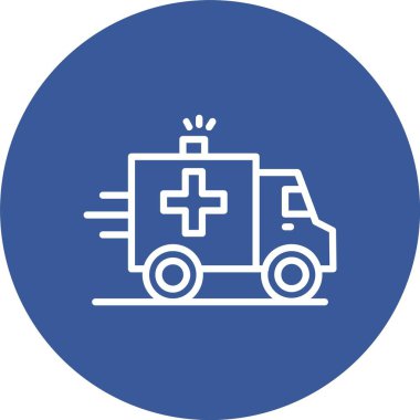 Ambulans vektör simgesi tasarım