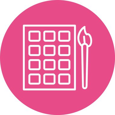 Suluboya Vektör Simgesi Tasarımı