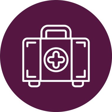 First Aid Box Vector Icon Design