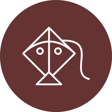 Uçurtma Vektörü Simgesi Tasarımı