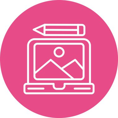 Fotoğraf Düzenleme Vektörü Simgesi Tasarımı