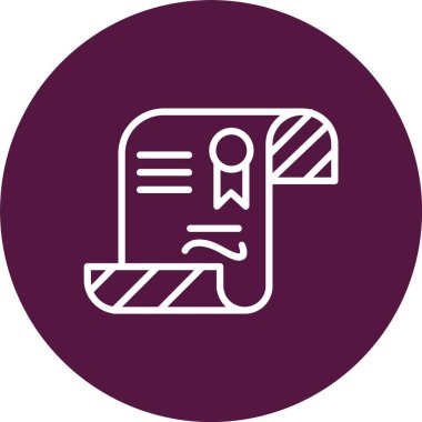 Diploma Vector Icon Design