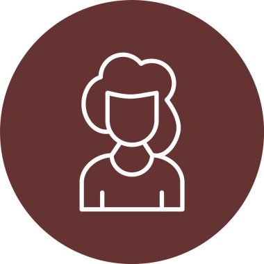 Kadın Vektör Simgesi Tasarımı