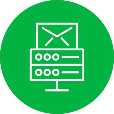 Email Hosting Vector Icon Design