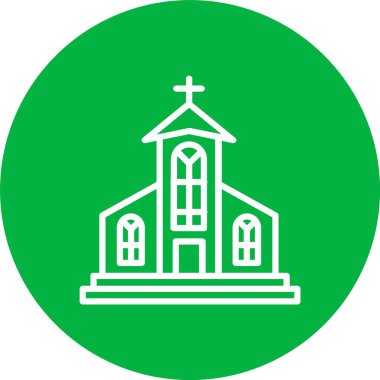 Kilise vektör simgesi tasarım