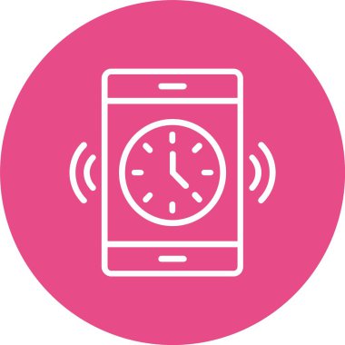 Phone Alarm Vector Icon Design
