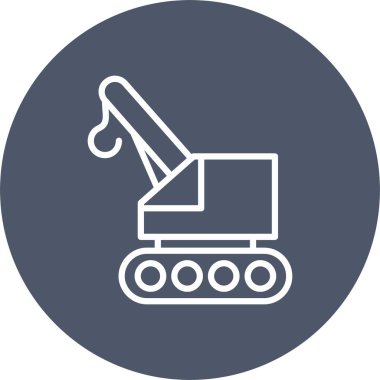 Crane Vector Icon Design