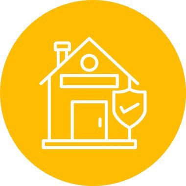 Ev Koruma Vektörü Simgesi Tasarımı