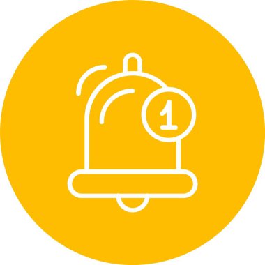 Bildirim Çanı Vektör Simgesi Tasarımı