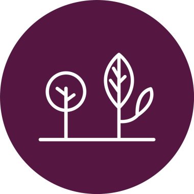 Doğa Vektörü Simgesi Tasarımı