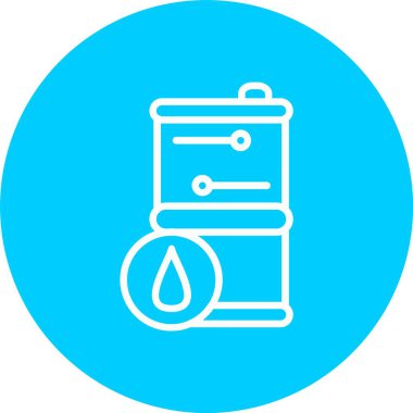 Oil Barrel Vector Icon Design