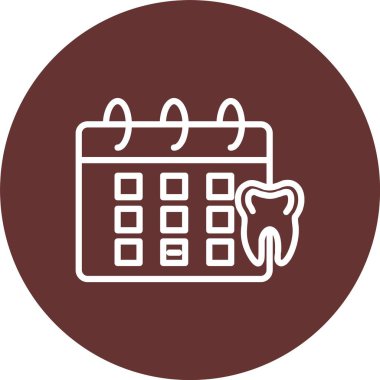 Diş Hekimi Randevu Vektörü Simgesi Tasarımı