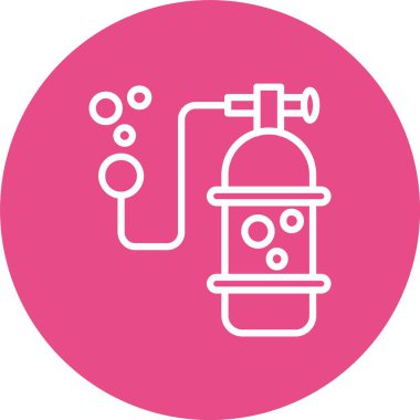 Oxygen Cylinder Vector Icon Design