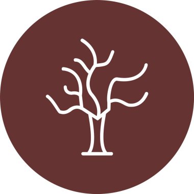 Dry Tree Vector Icon Design