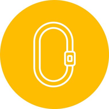 Karabinalı Vektör Simgesi Tasarımı