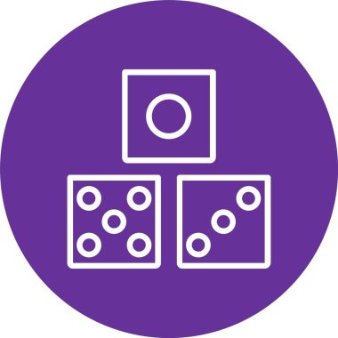 Dices Vector Icon Design